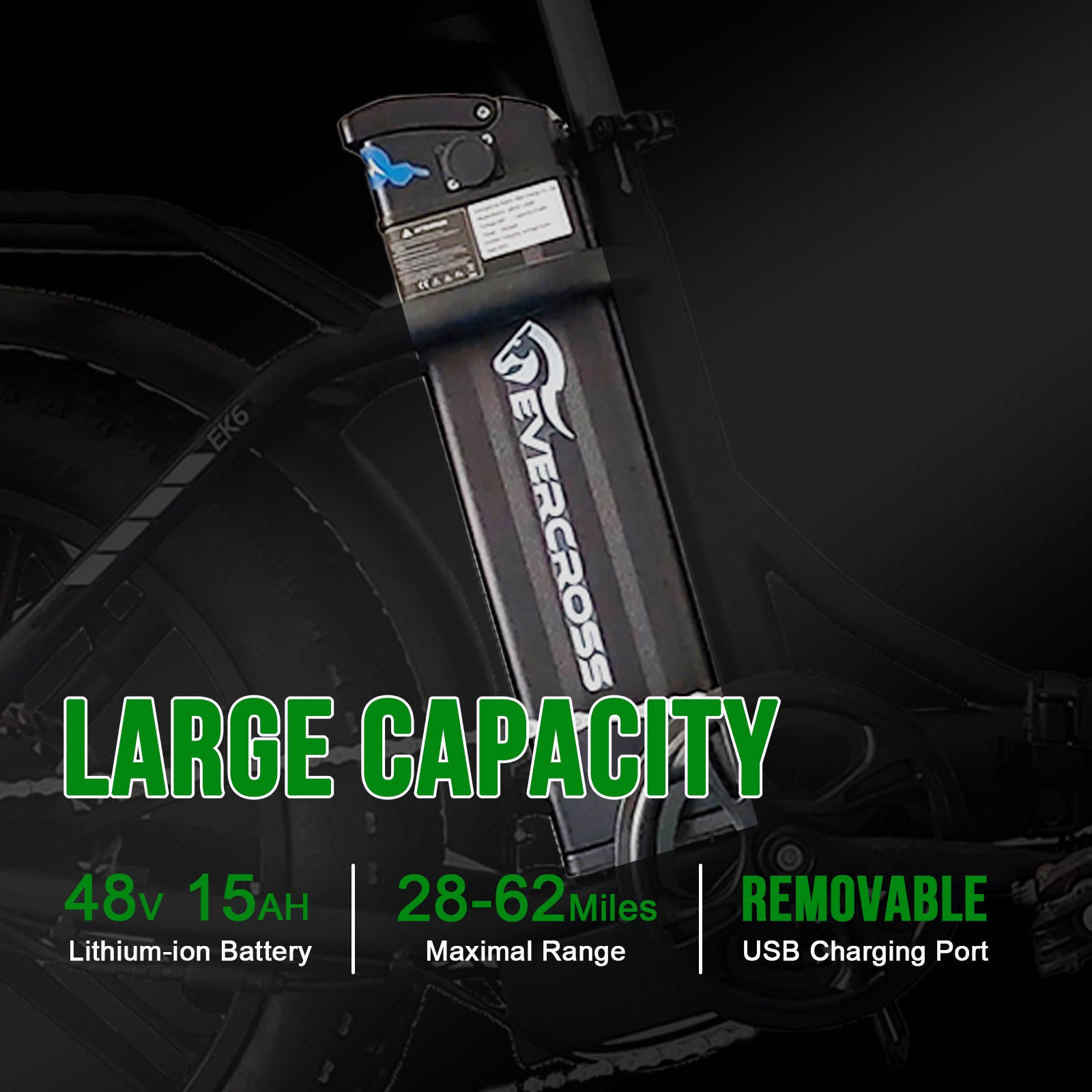 EK6 Folding E-bike Evercross - Aran Shop