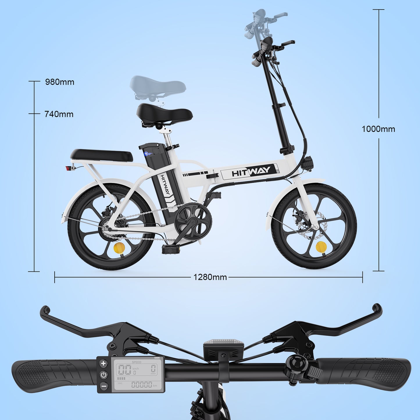 BK5 Folding Electric Bike - Aran Shop