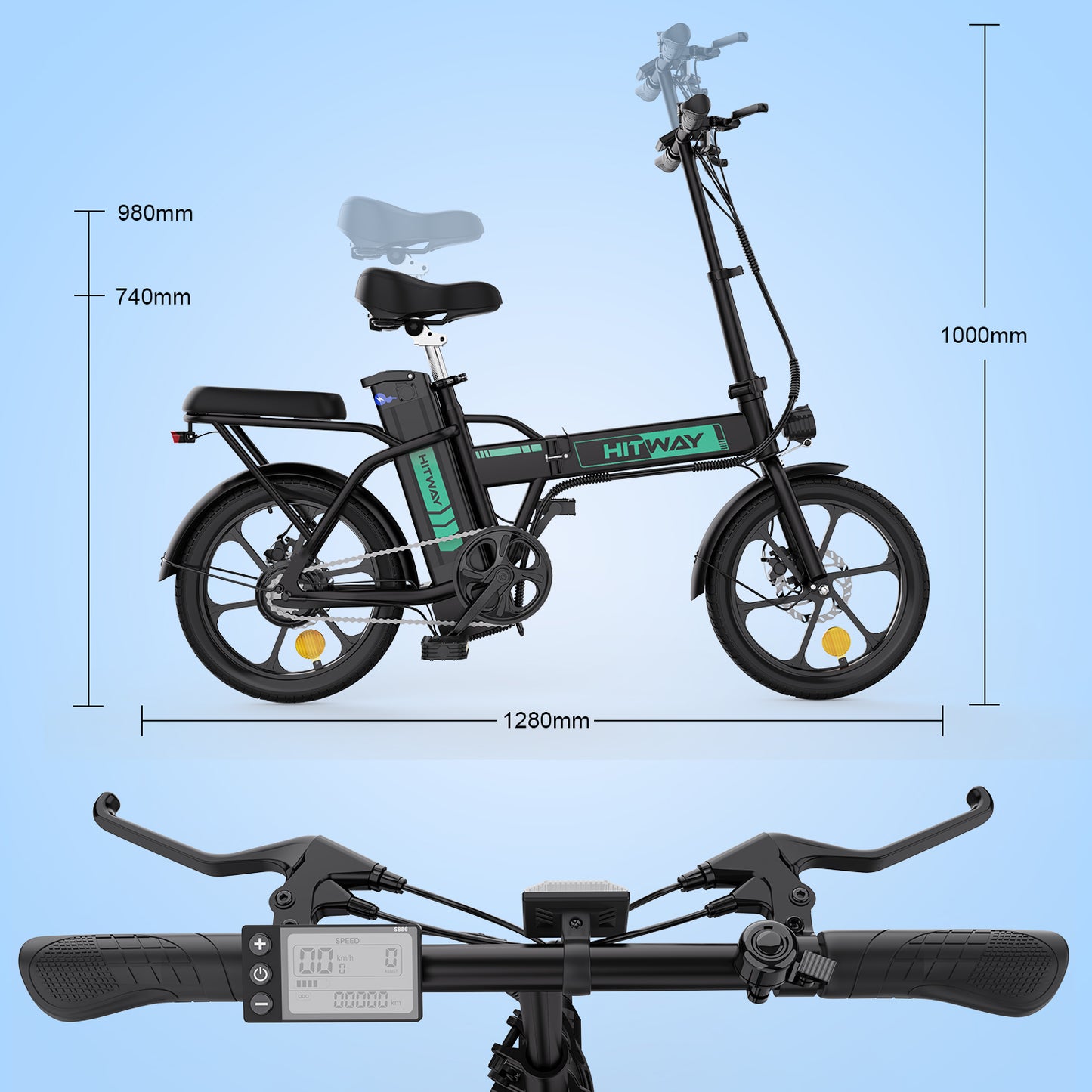 BK5 Folding Electric Bike - Aran Shop