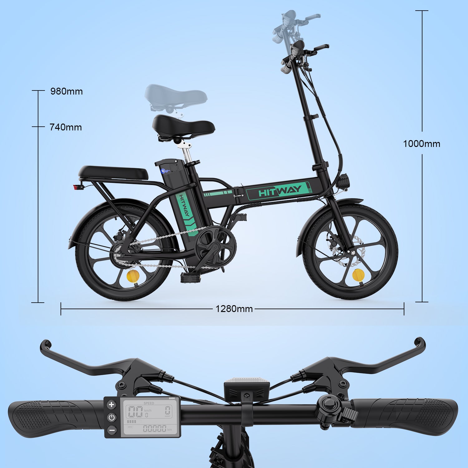 BK5 Folding Electric Bike - Aran Shop
