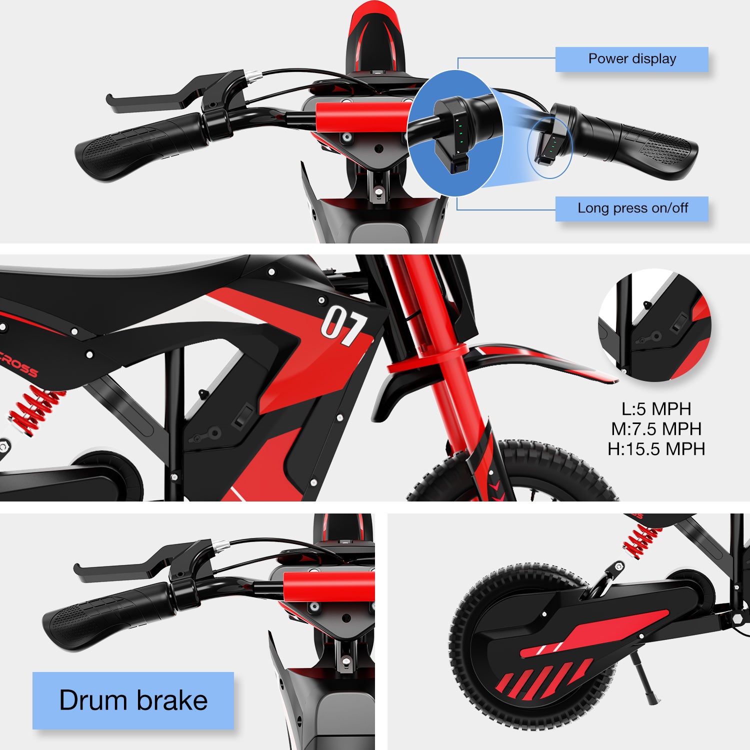 EV12M Electric Kid motorcycle - Aran Shop