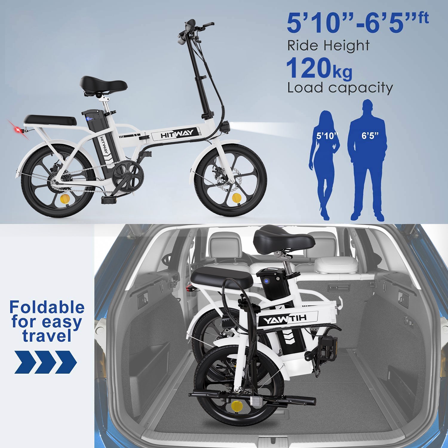 BK5 Folding Electric Bike - Aran Shop