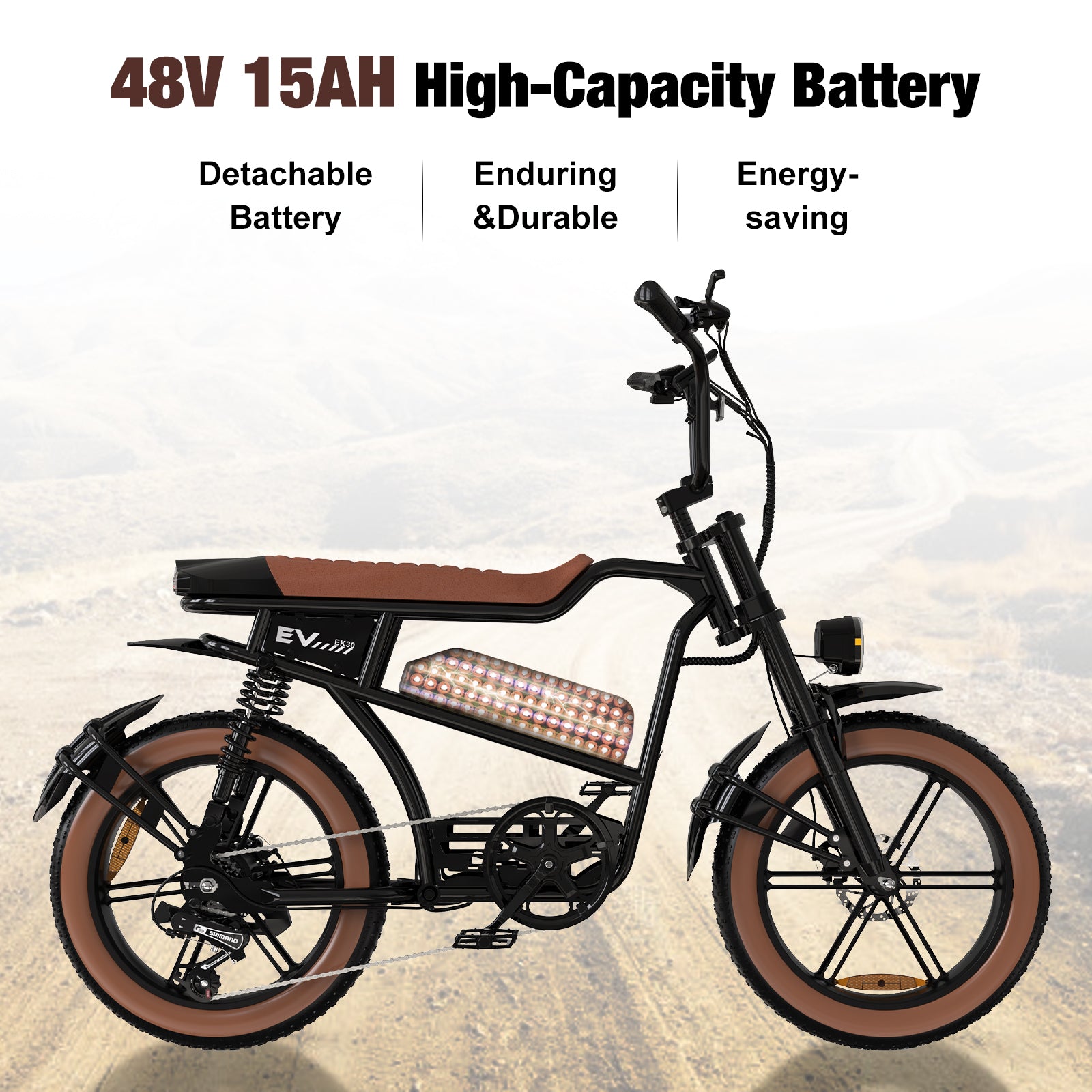 Evercross EK30 E-Bike – Retro-Design - Aran Shop