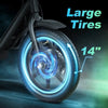 BOGIST M5 Elite-Honeywhale Zima Blue Electric Scooter 14” Front Rear Tire 500W 40-45 KM Range More Powerful for EU Aran Shop
