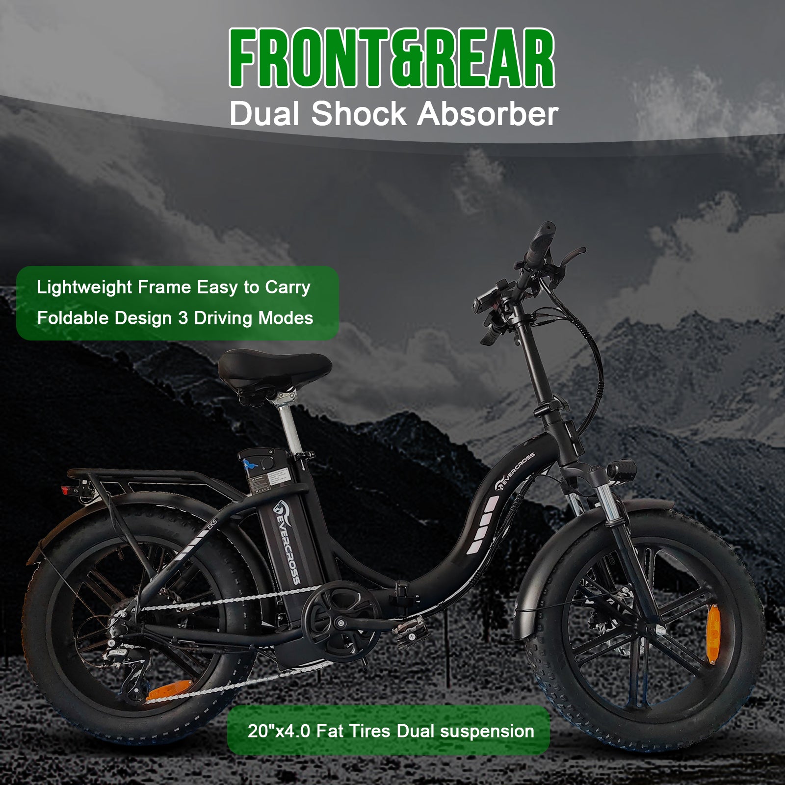 EK6 Folding E-bike Evercross - Aran Shop