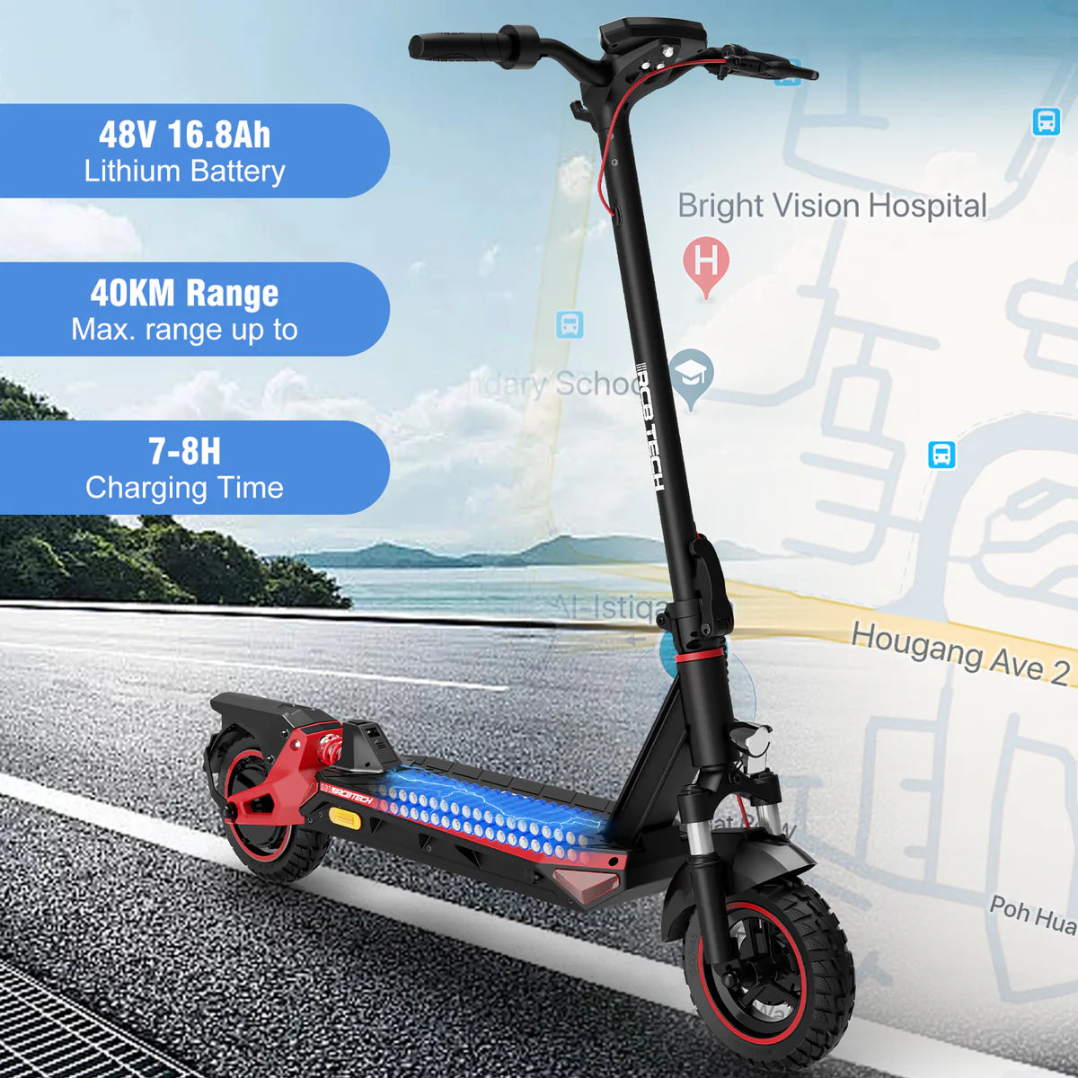 RCB R10S Electric Scooter （Road Legal In Europe - Aran Shop