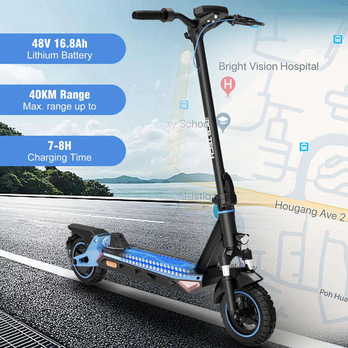 RCB R10S Electric Scooter （Road Legal In Europe - Aran Shop