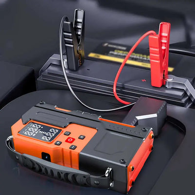 Wholesale New 12V Car Air Pump Tire Inflator With Emergency LED Light Portable 10000mAh Jump Starter Battery Tire Inflator - Aran Shop