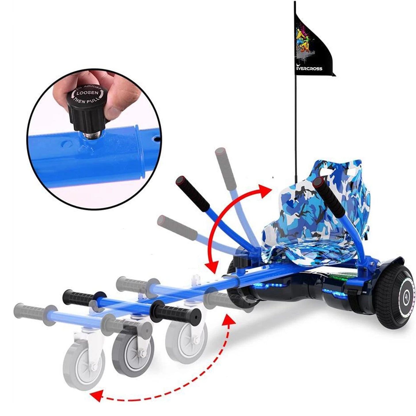 EVERCROSS EV2+KT (6.5inch hoverboard+Hoverkart) - Aran Shop