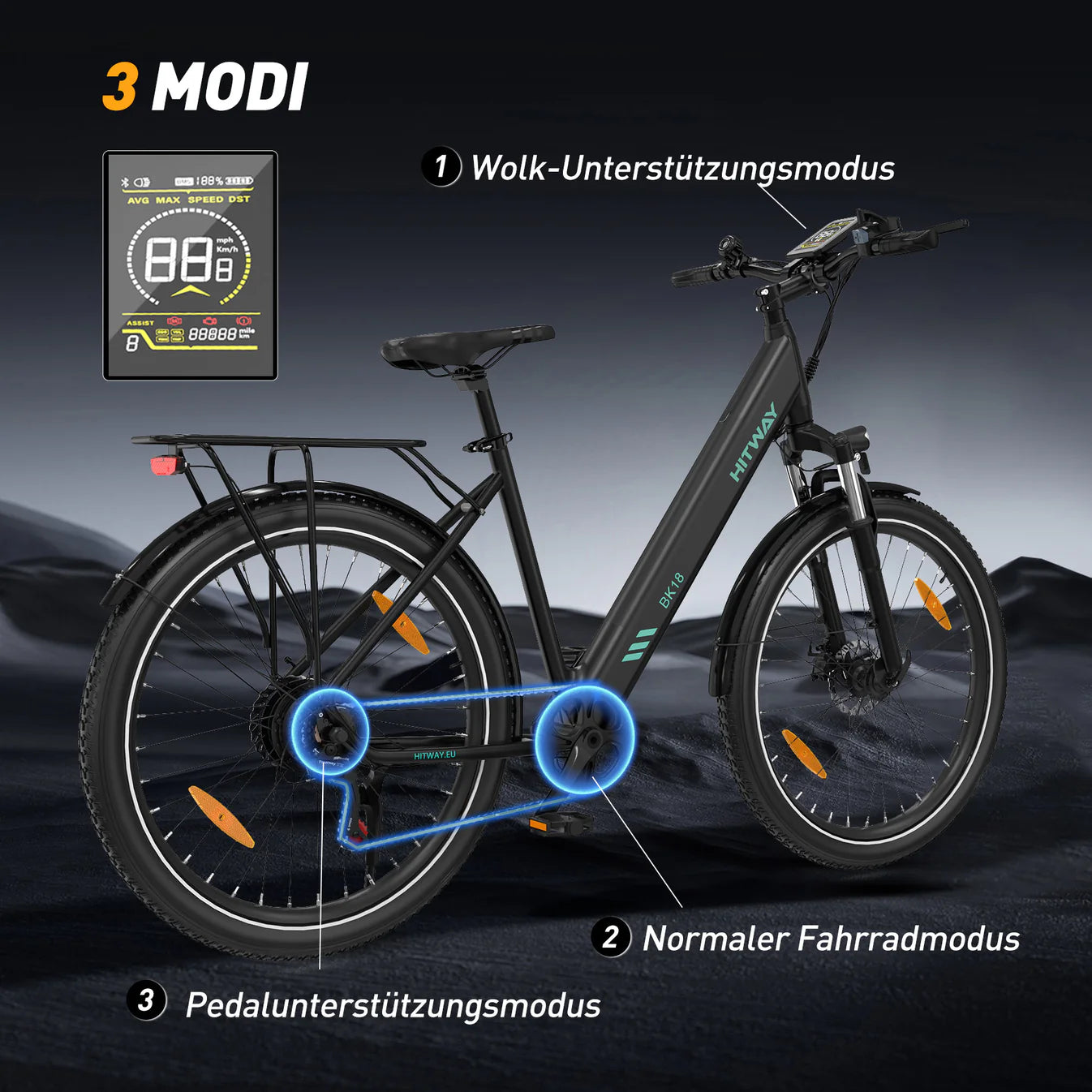 HITWAY BK18 Elektrofahrrad - Aran Shop