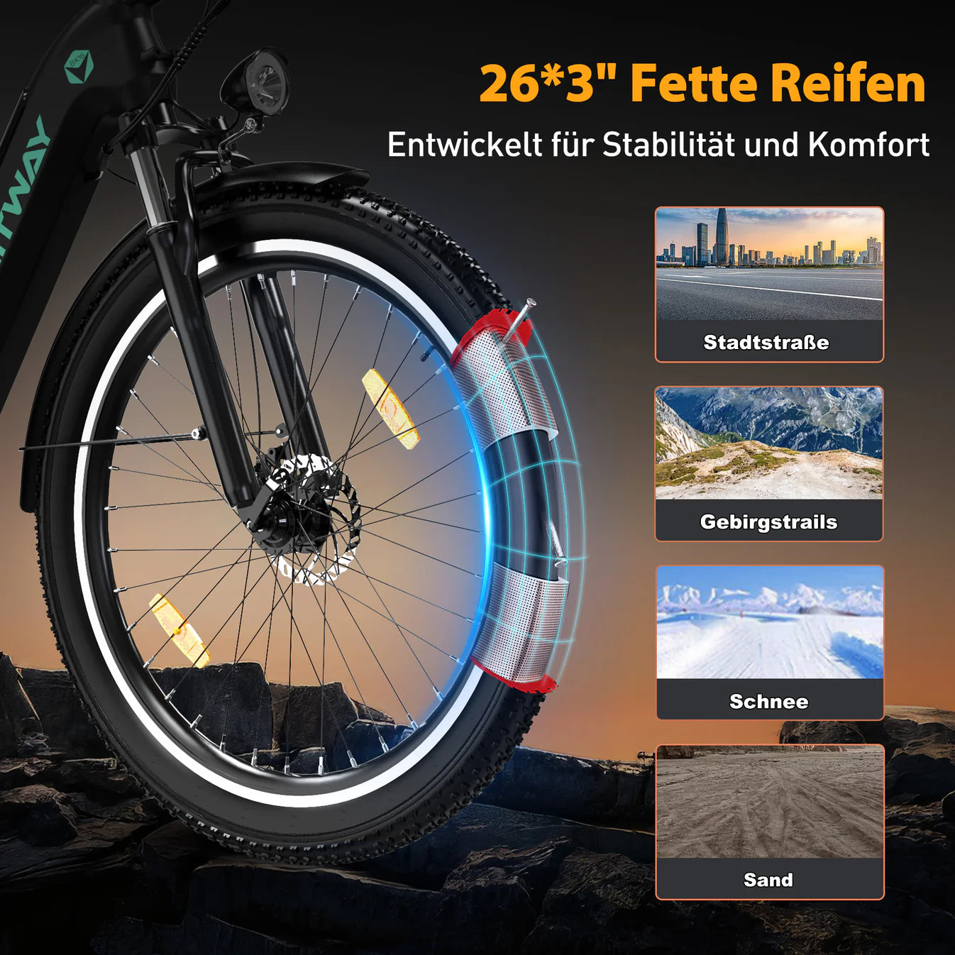 HITWAY BK16 Elektrofahrrad - Aran Shop