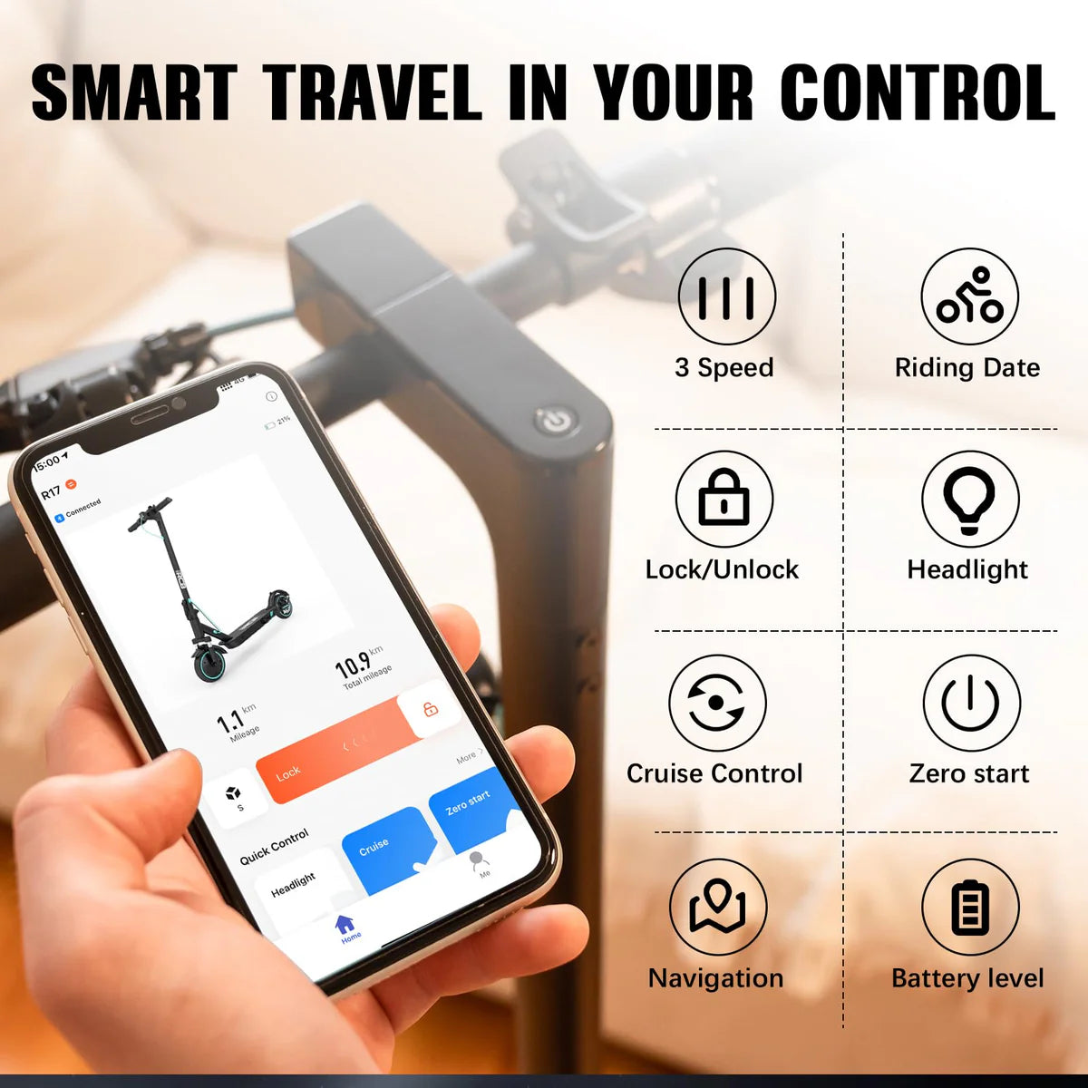 RCB R17 Electric Scooter for Adult - Aran Shop