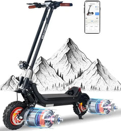 G63 Elektroroller mit 1200W Dual-Motor – Bis zu 50 km/h Offroad Performance Aran Shop